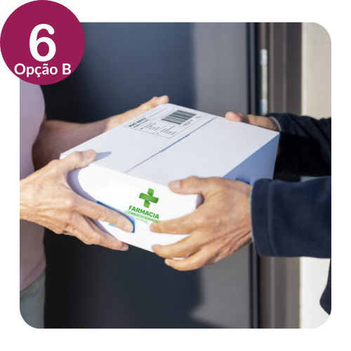 Passo 6 Opção B Recebe a sua Encomenda por Entrega ao Domicilio